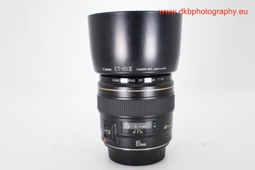 Canon 85mm usm lens - f1.8,