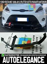 SPLITTER SPOILER SOTTO PARAURTI ANTERIORE FORD FIESTA MK7 08-12 ABS NERO RS
