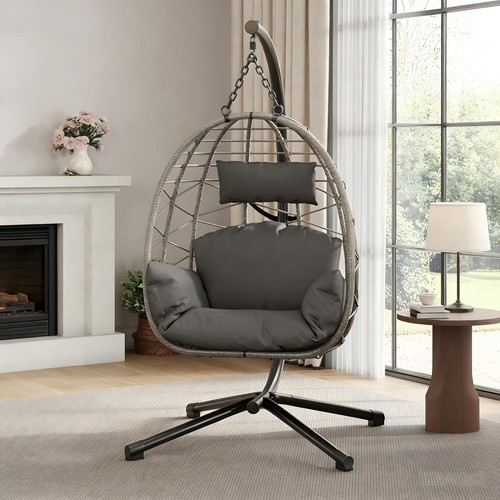 Hanging rattan chair foldable - chair,