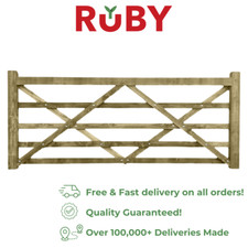 Treated Wooden Field Gate