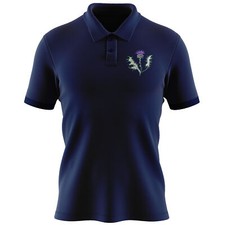 Embroidered Scotland Badge Polo Shirt Rugby Him Scottish Men Nations Poloshirt
