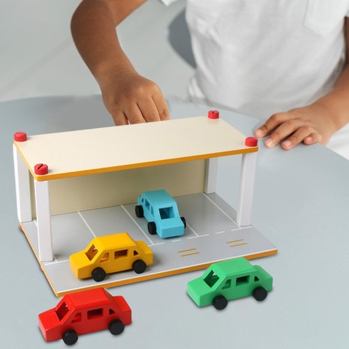 Wooden parking lot - lot, with