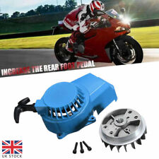 2 STROKE ALLOY PULL START STARTER + Flywheel For MINI MOTO DIRT ATV QUAD 47/49CC