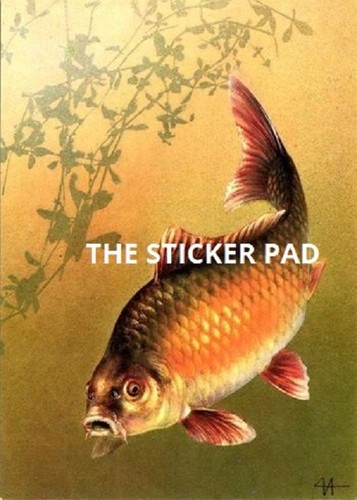 Vinyl sticker carp - sticker, coarse
