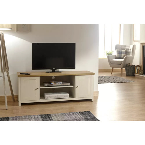 Large media unit - tv, cream