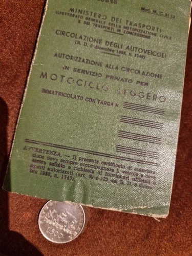 Circulation card document - card,