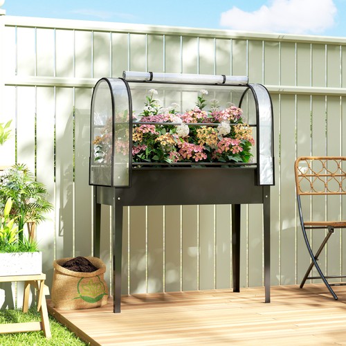 Raised planter with - planter,