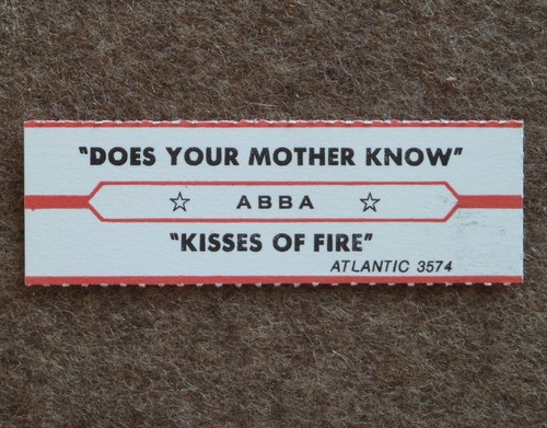Abba jukebox label - label, usa