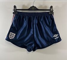 England Home Football Shorts 1984/87 Adults Waist 34 Umbro C482
