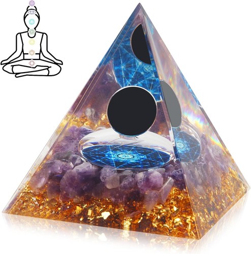 Amethyst crystal pyramid - amethyst,