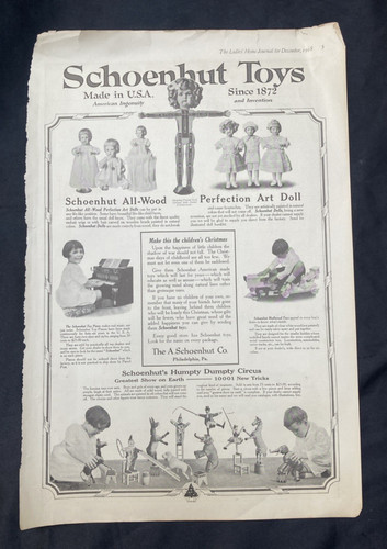 1918 schoenhut wooden toy - 1918,