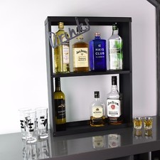 Home Bar Drinks Alcohol Shelving Unit Gin Vodka Whisky Scotch Rum Port Tequila