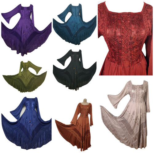 Maxi dress corset lace bell - corset,