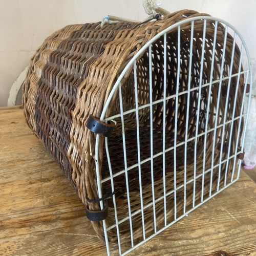 Vintage wicker pet carrier - vintage,