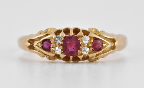 Antique edwardian 18ct gold - antique,