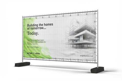Custom printed heras - printed, fence
