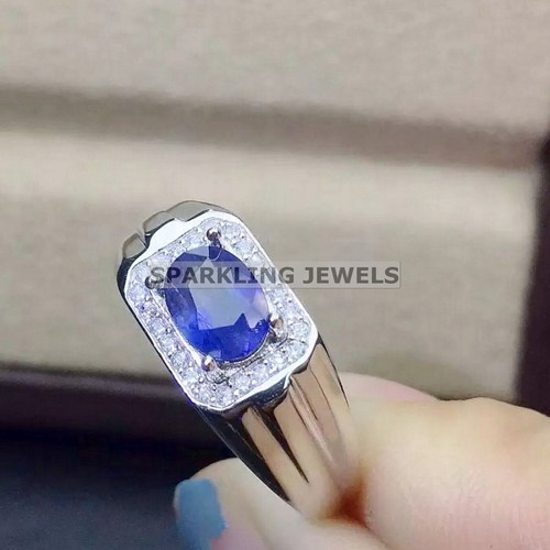Aaa blue sapphire oval cut - aaa+,