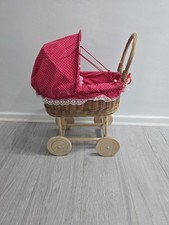 Wicker Doll Pram / Toy Stroller 🎀