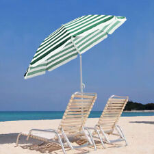 1.6m 1.8m Patio Garden Beach Parasol Sun Umbrella Sunshade Folding Tilting