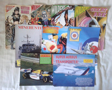 EAGLE Comic Set of 9 Pull-Out Poster Pages by Fleetway 1989-1993