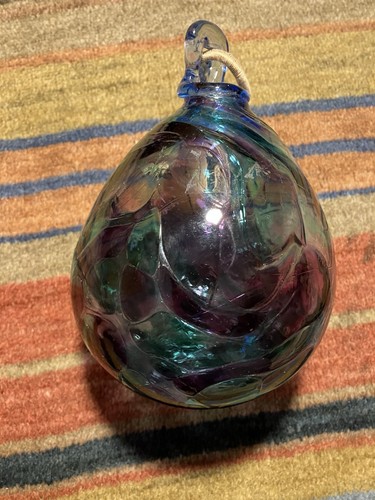 Handblown art glass hanging - handblown,