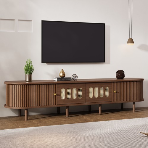 Oval unit walnut - tv,