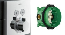 Hansgrohe ShowerSelect Thermostatic mixer for 2 outlet - 15763000 & ibox