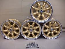 CAPRI ESCORT CORTINA FORD 7X15 DEEP DISH ALLOY WHEEL SET JBW MINILIGHT STYLE.