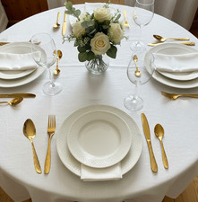 Cutlery Sets 32 24 16 Pieces Stainless Steel Gold Plated Elegant Engraved Design