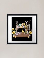 Sewing Machine Quilting Bunny