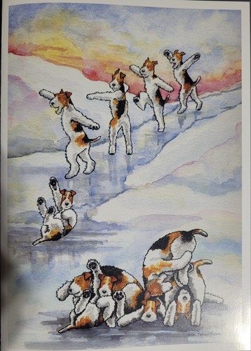 Fox terrier ice - terrier, cards