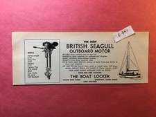 1967 Ad. British Seagull Outboard Motor. The Boat Locker. Westport, CT. 