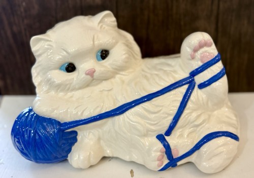 Vintage persian white blue - persian,