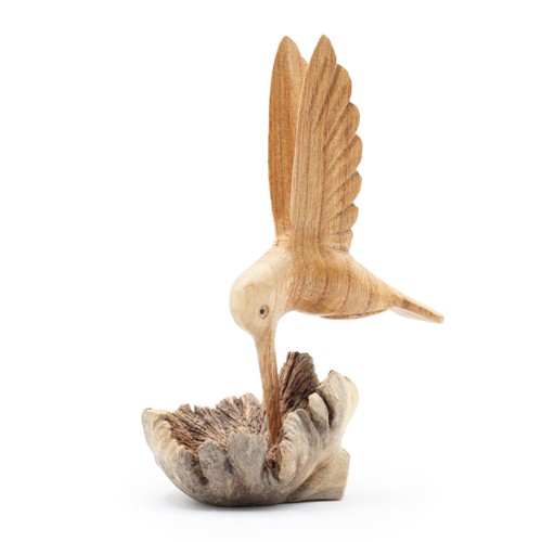Hand carved hummingbird - hand,