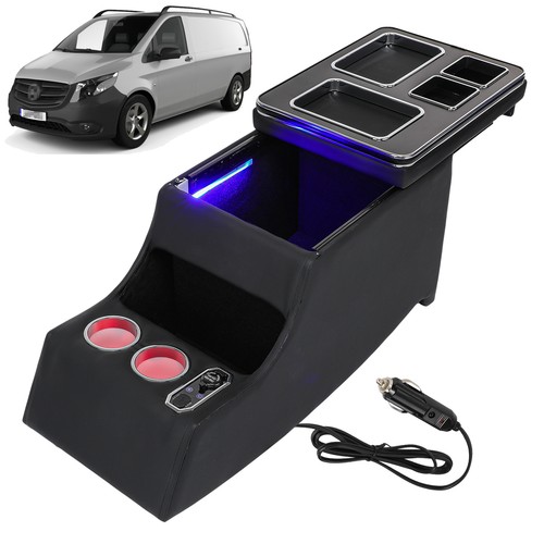 Led central console storage - central,