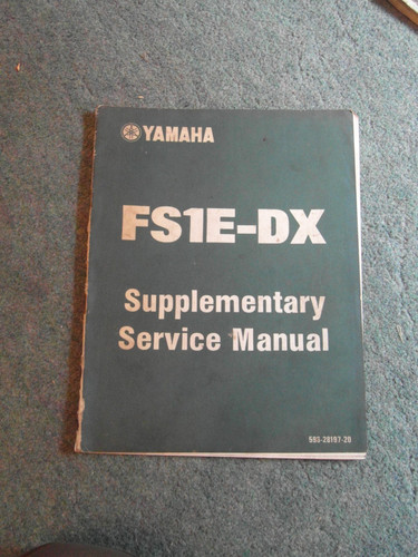 Yamaha fs1e supplementary - yamaha, fs1e-dx