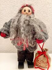 Large 13'' Vintage Christmas Santa Claus doll Swedish figurine Gnome Tomte Elf