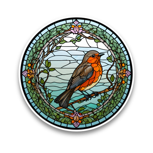 Cute robin bird - bird, faux