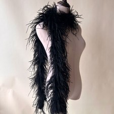 3 Ply Ostrich Feather Boa Soft and Fluffy Feathers for Party Dressmaking