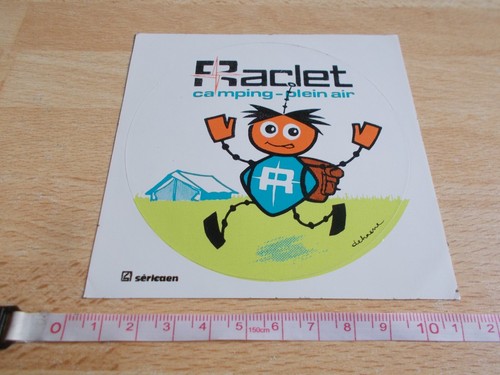 Sticker raclet camping plein - raclet,