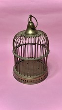 Antique Small Brass Bird Cage Ideal for Display - Vintage Rare Collectors Item