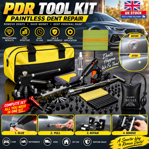 Pdr tool car paintless kit - pdr,