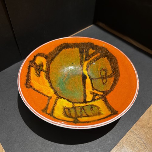 Poole pottery bowl orange - poole, in
