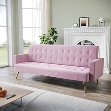 3 Seater Pink Sofa Bed Luxury