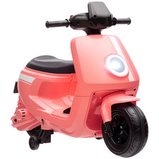 AIYAPLAY 6V Kids Electric Motorbike with Headlights, Music, Pink