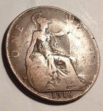 1916 King George V One Penny