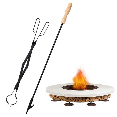 Long fire tongs - tongs,, fireplace