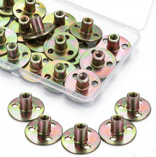 16 Pcs M6 Brad Hole Tee Nuts
