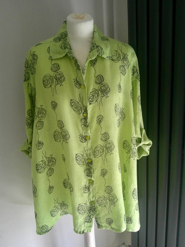 Grizas lime green 100 linen - green,