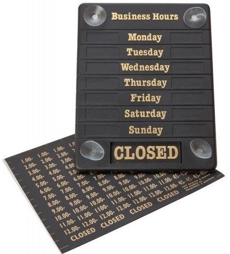 Business hours opening times - business,